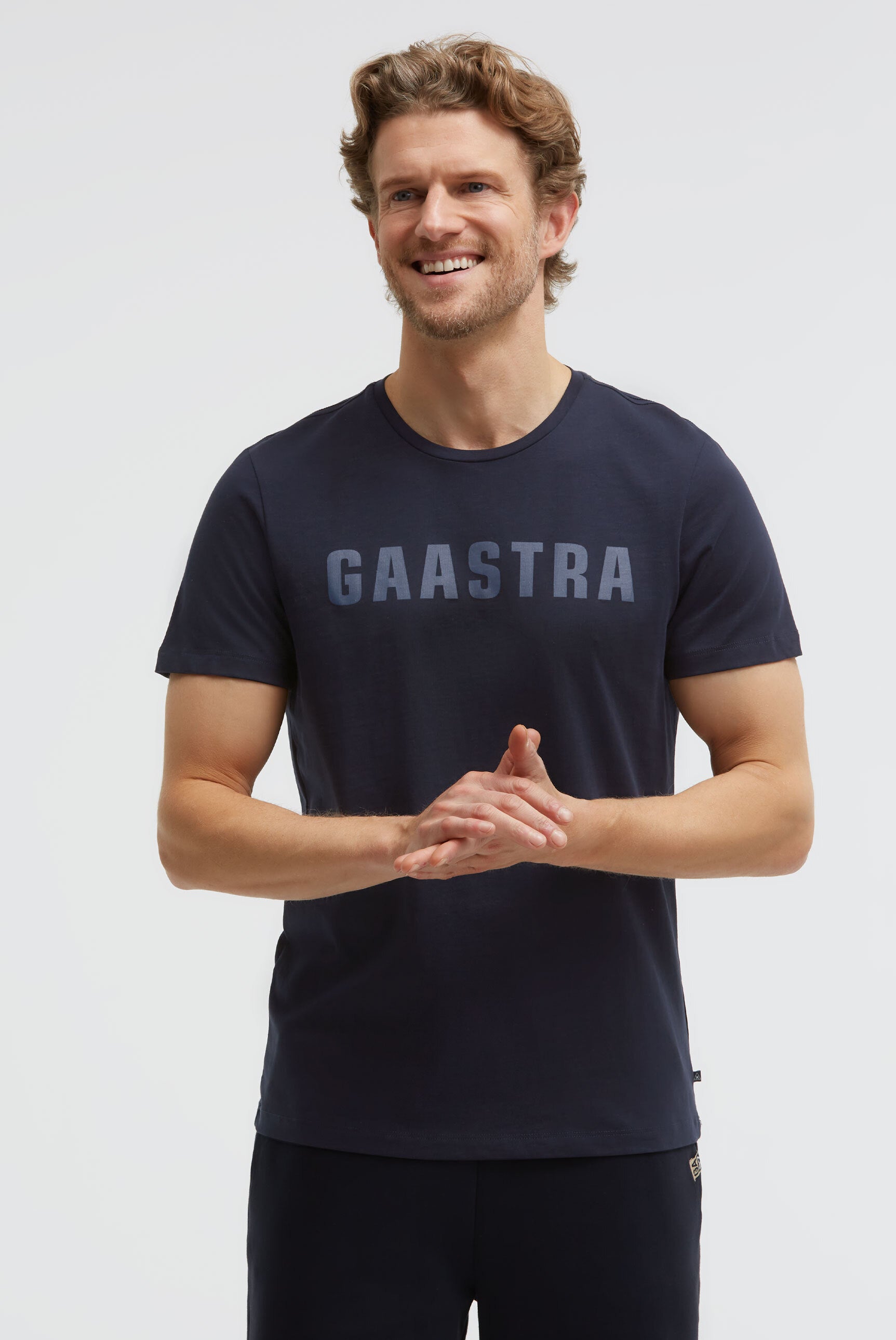 Basic round neck T-shirt with GAASTRA logo