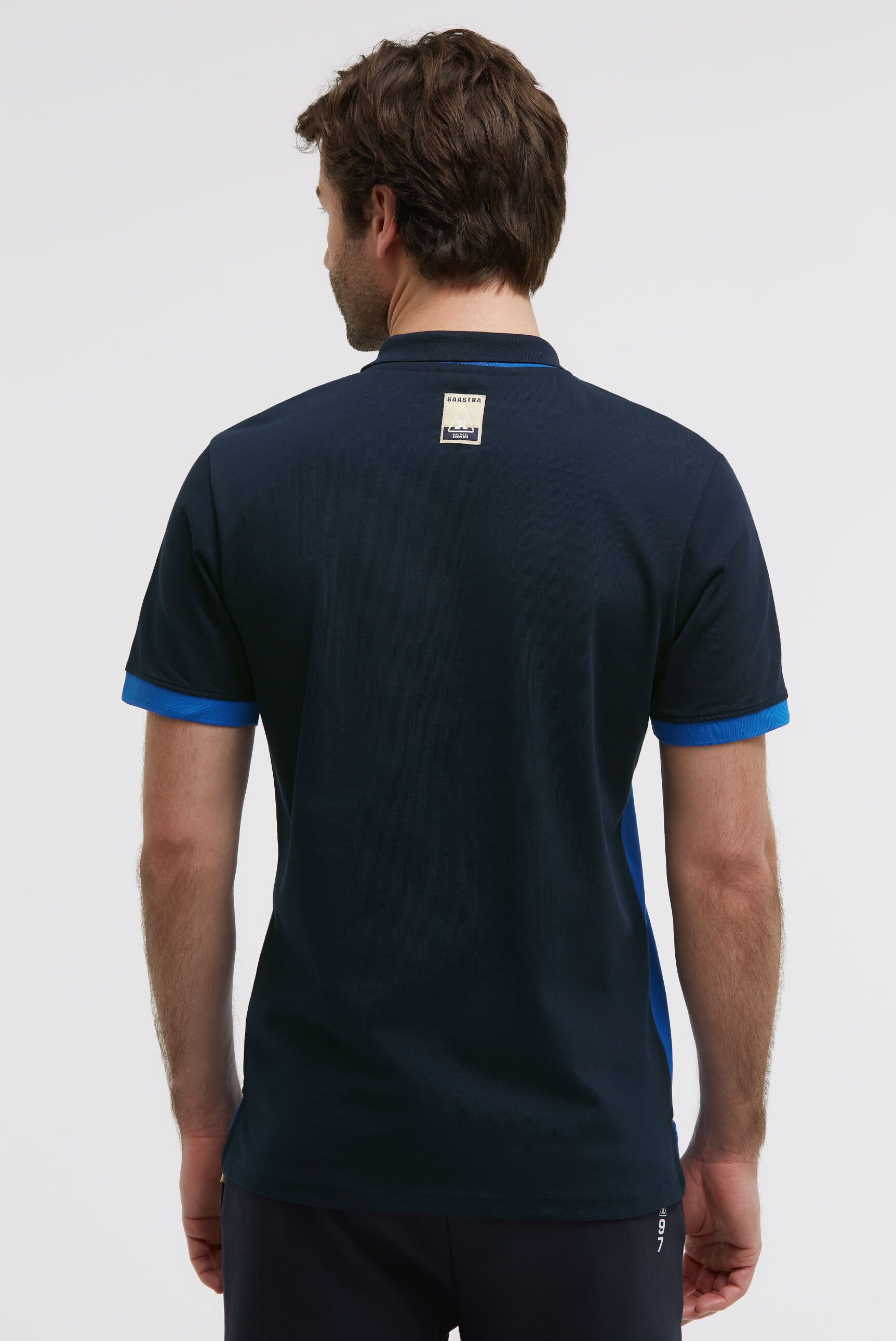 Poloshirt met cut-sew colour-blocking