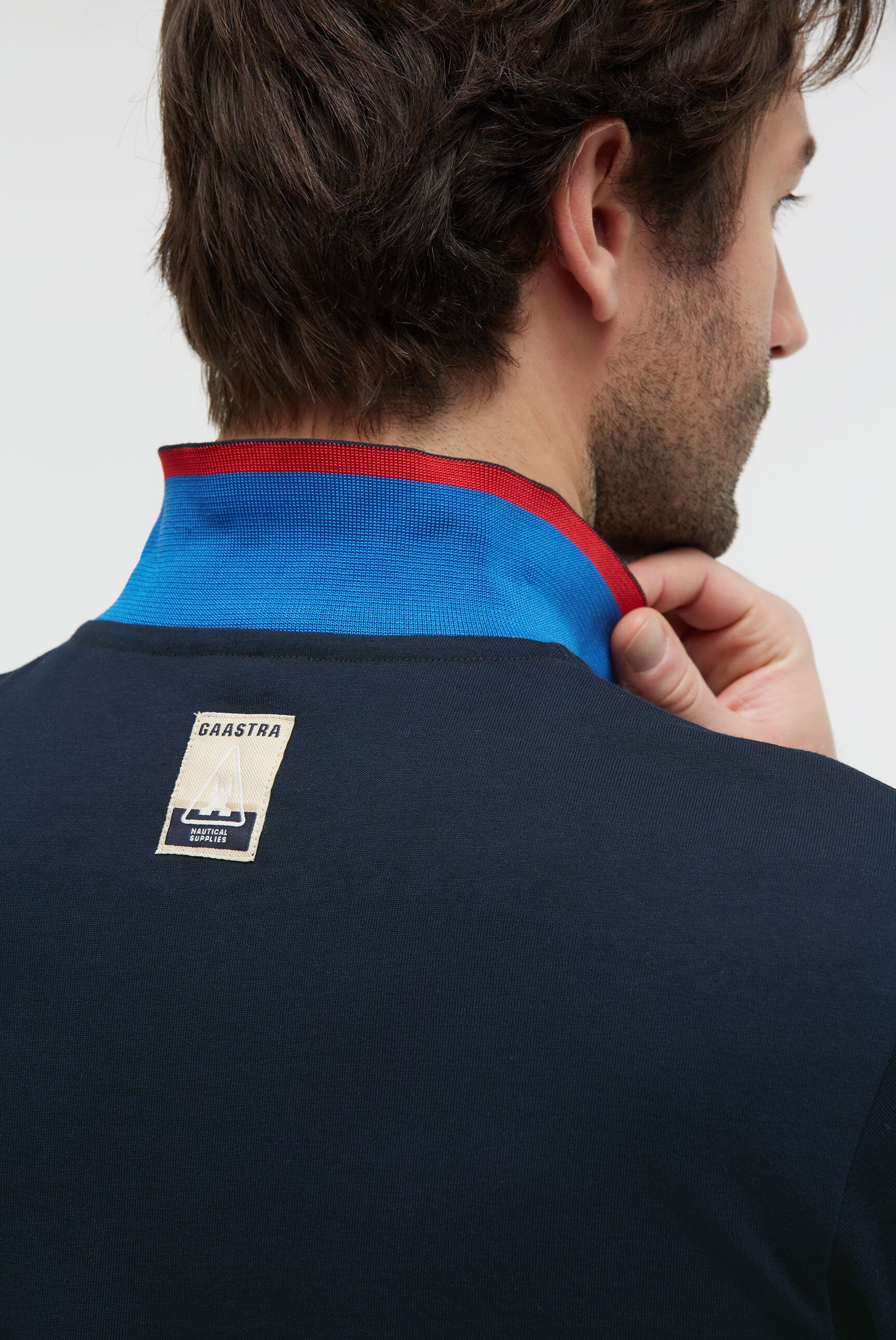 Poloshirt met cut-sew colour-blocking