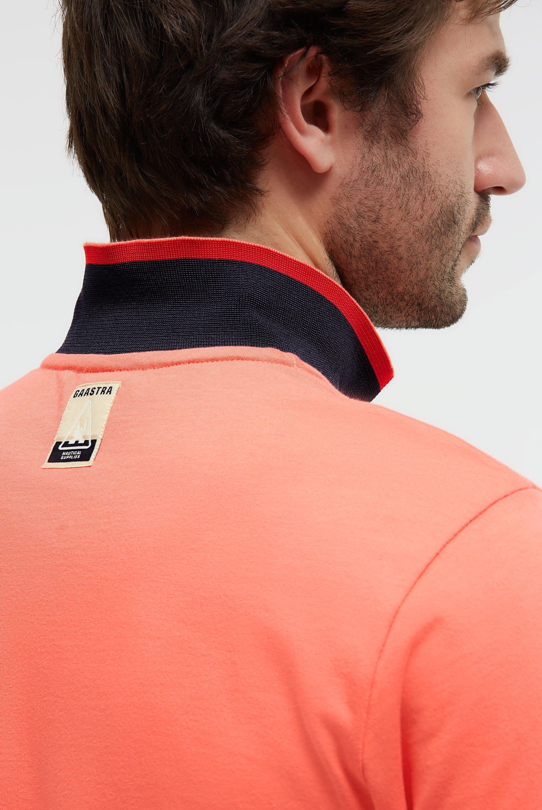 Poloshirt met cut-sew colour-blocking