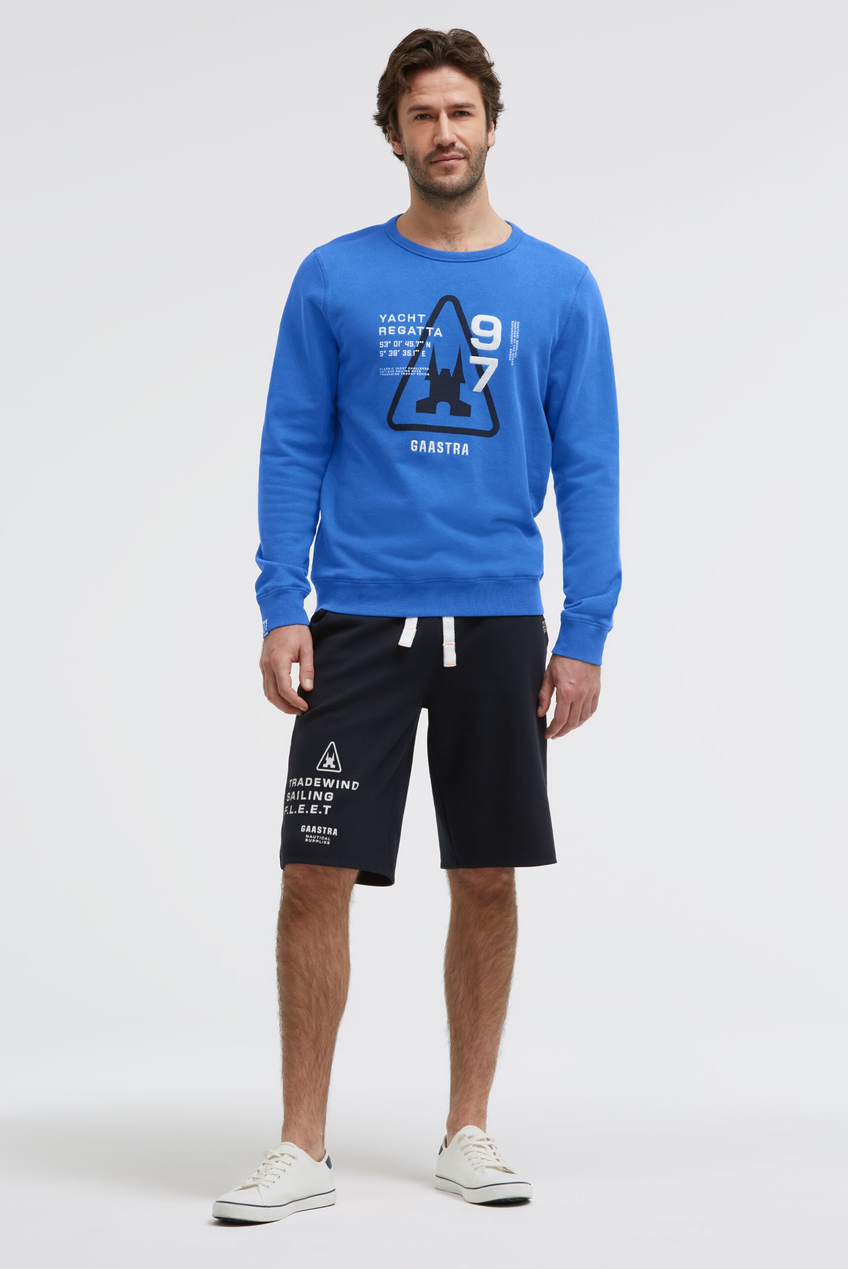 sweatshirt met artwork vooraan