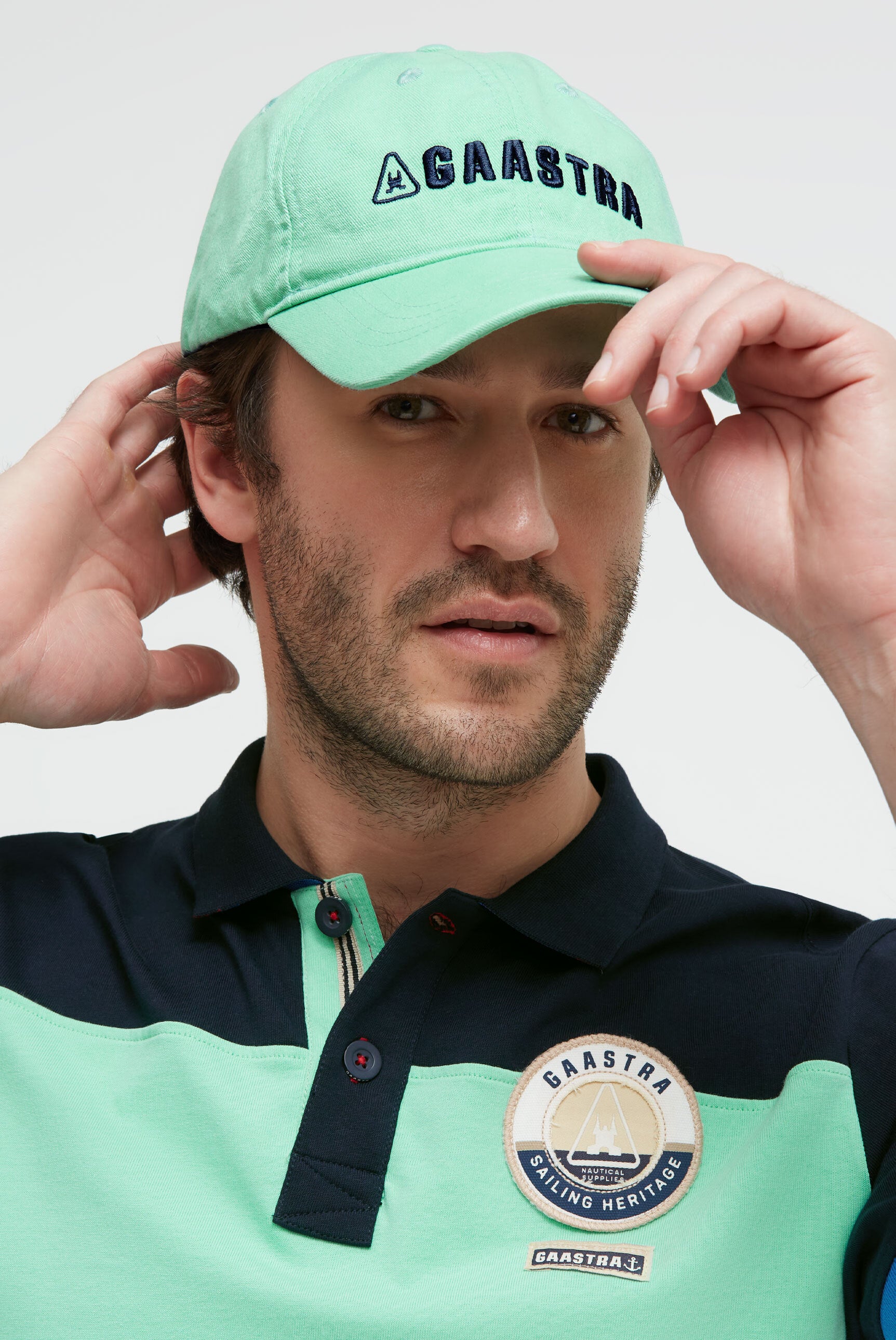 Basecap mit Logo-Stickerei reef green
