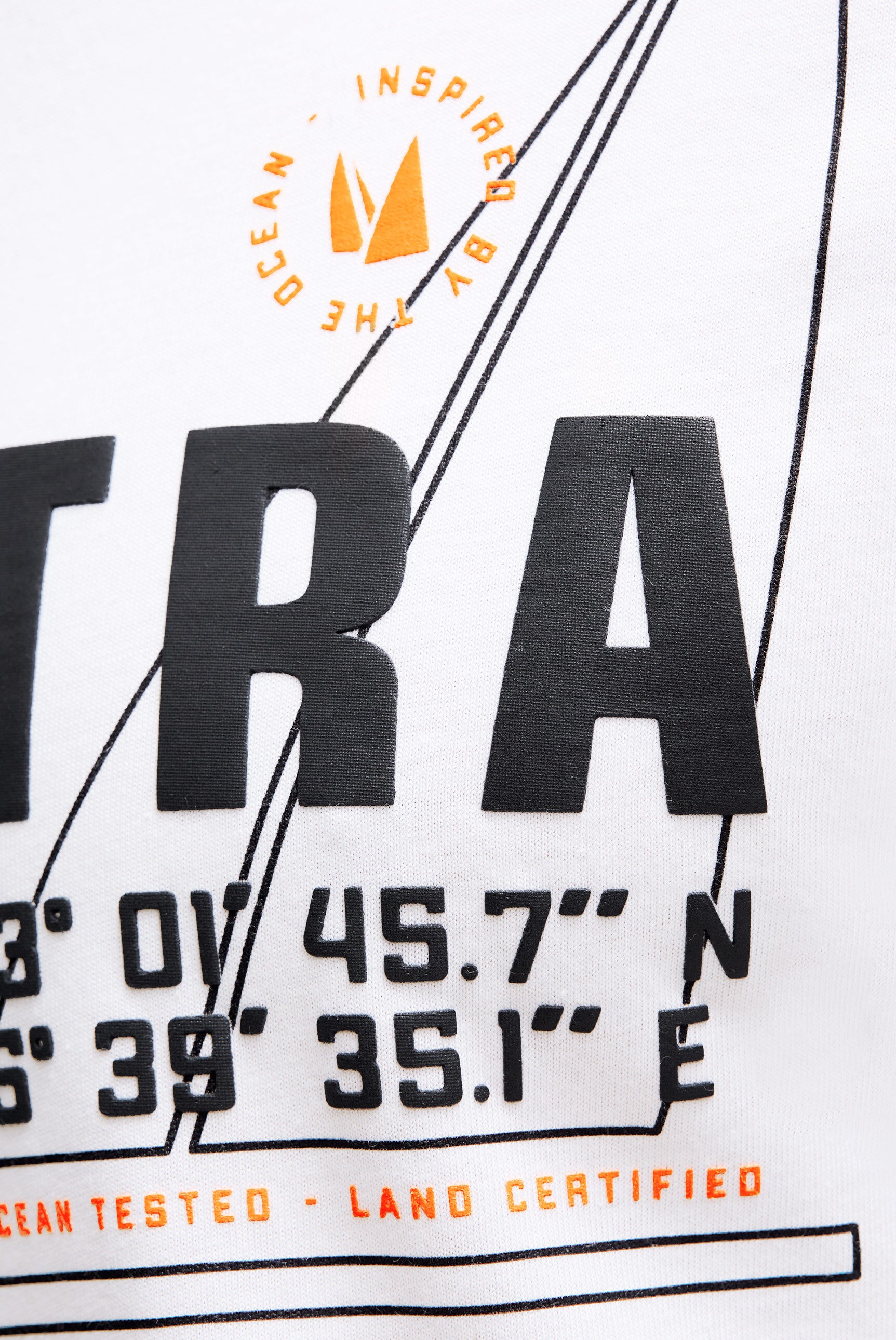 T-Shirt Rundhals mit Rubber-Logo-Artwork opticwhite