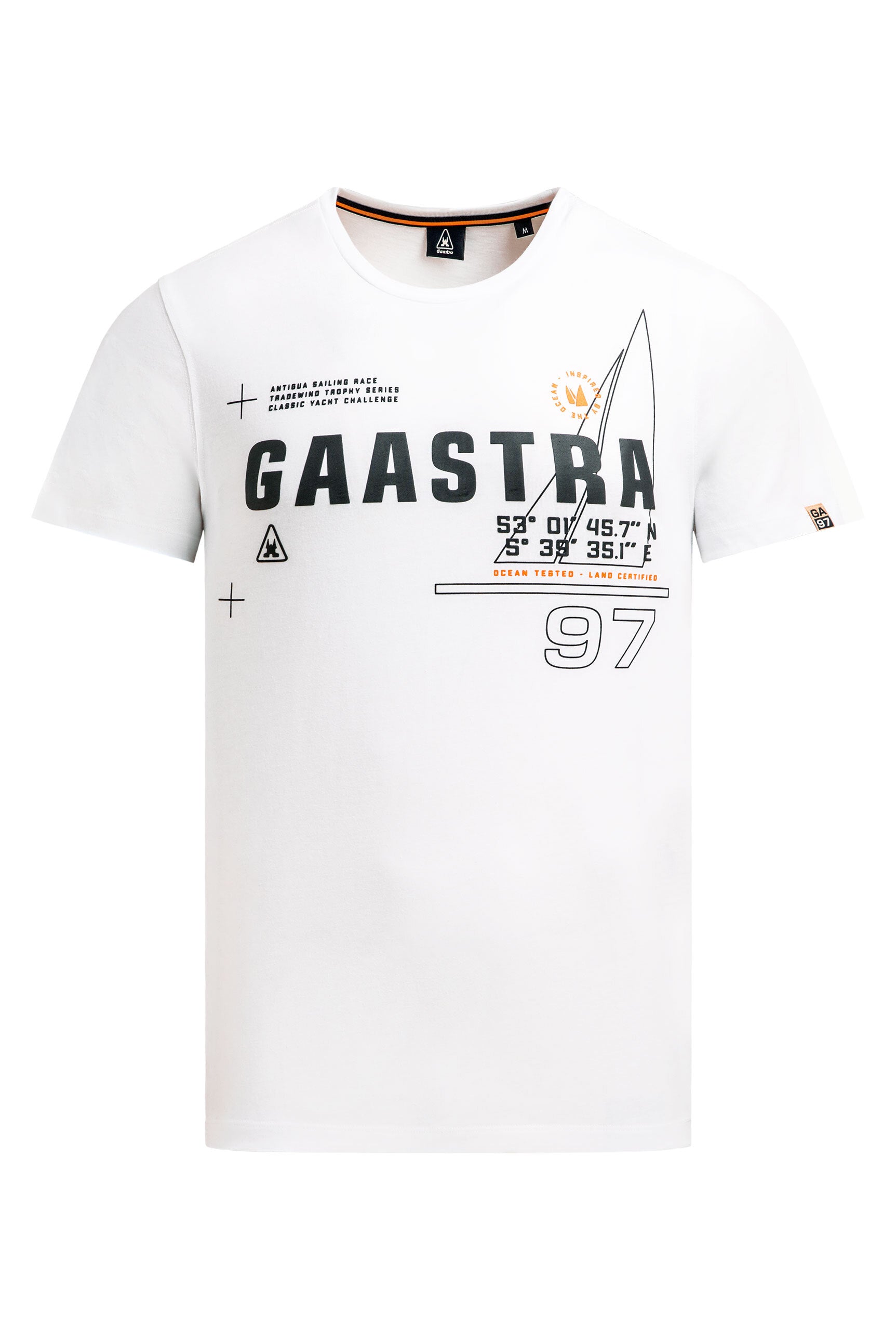 T-Shirt Rundhals mit Rubber-Logo-Artwork opticwhite