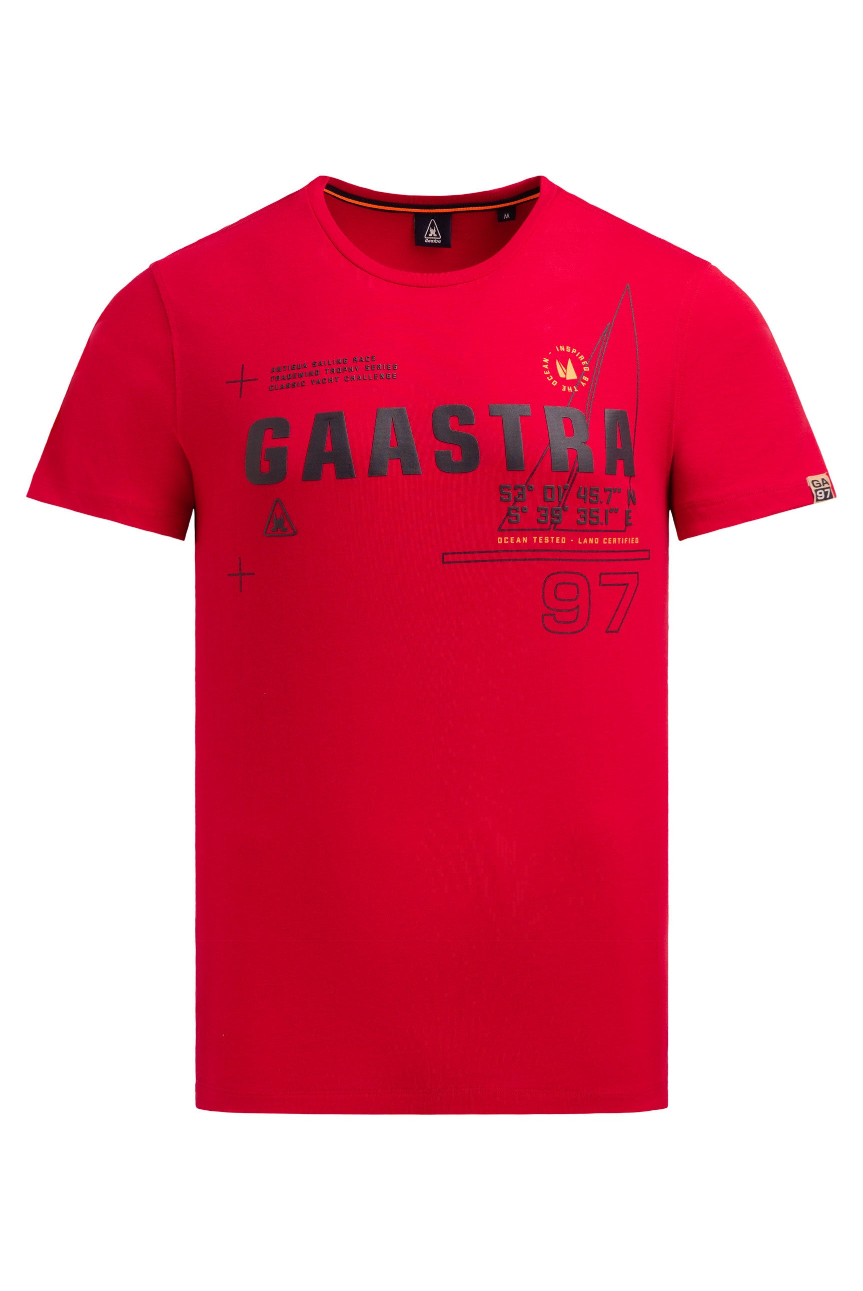 T-Shirt Rundhals mit Rubber Logo Artwork core red