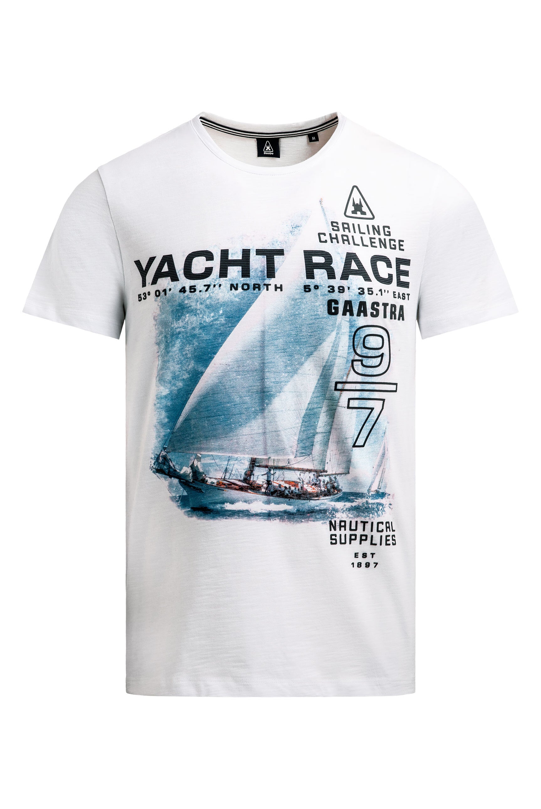 T-Shirt Rundhals mit Photoprint opticwhite