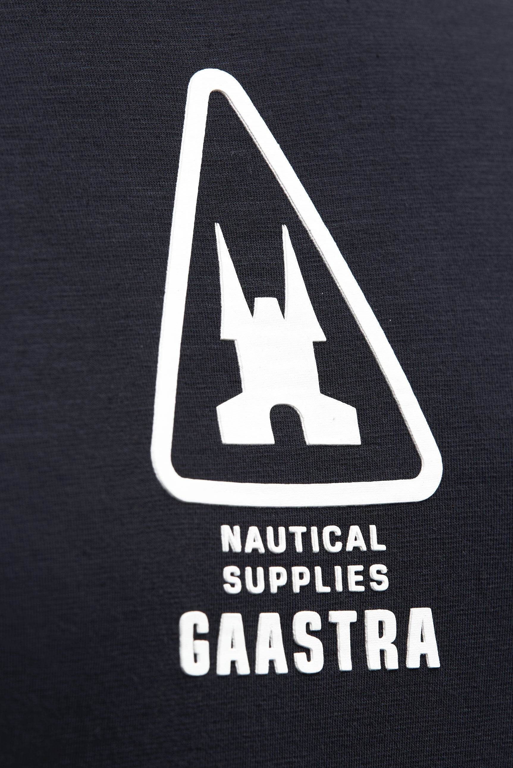 T-Shirt Rundhals mit Rubber Back Print blue navy