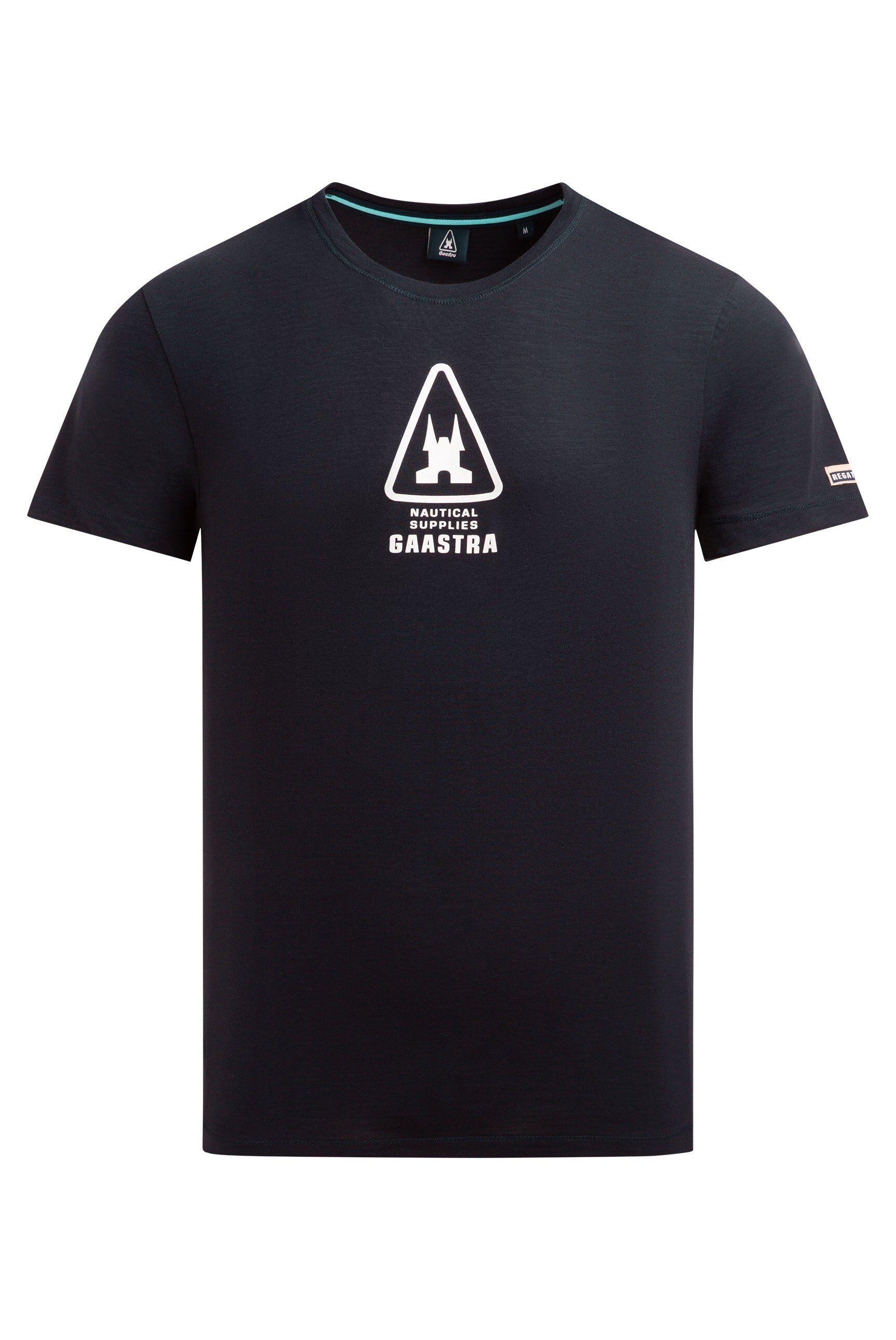 T-Shirt Rundhals mit Rubber Back Print blue navy