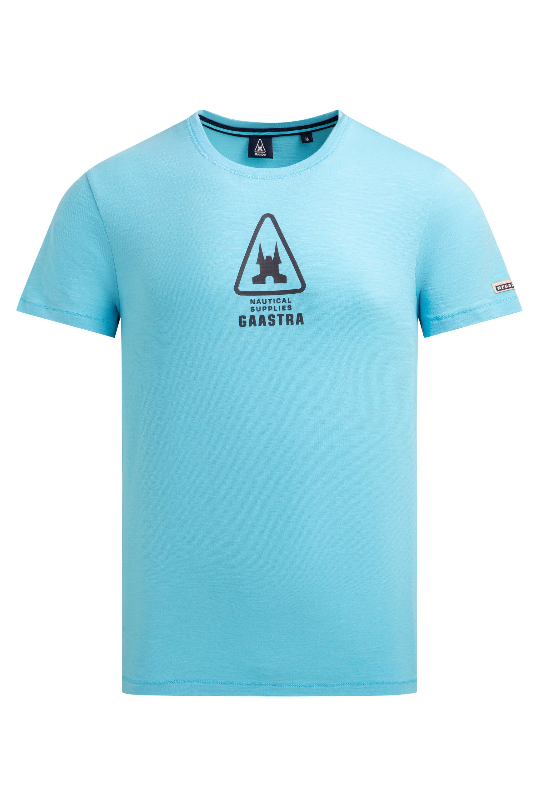 T-Shirt Rundhals mit Rubber Back Print aquarius