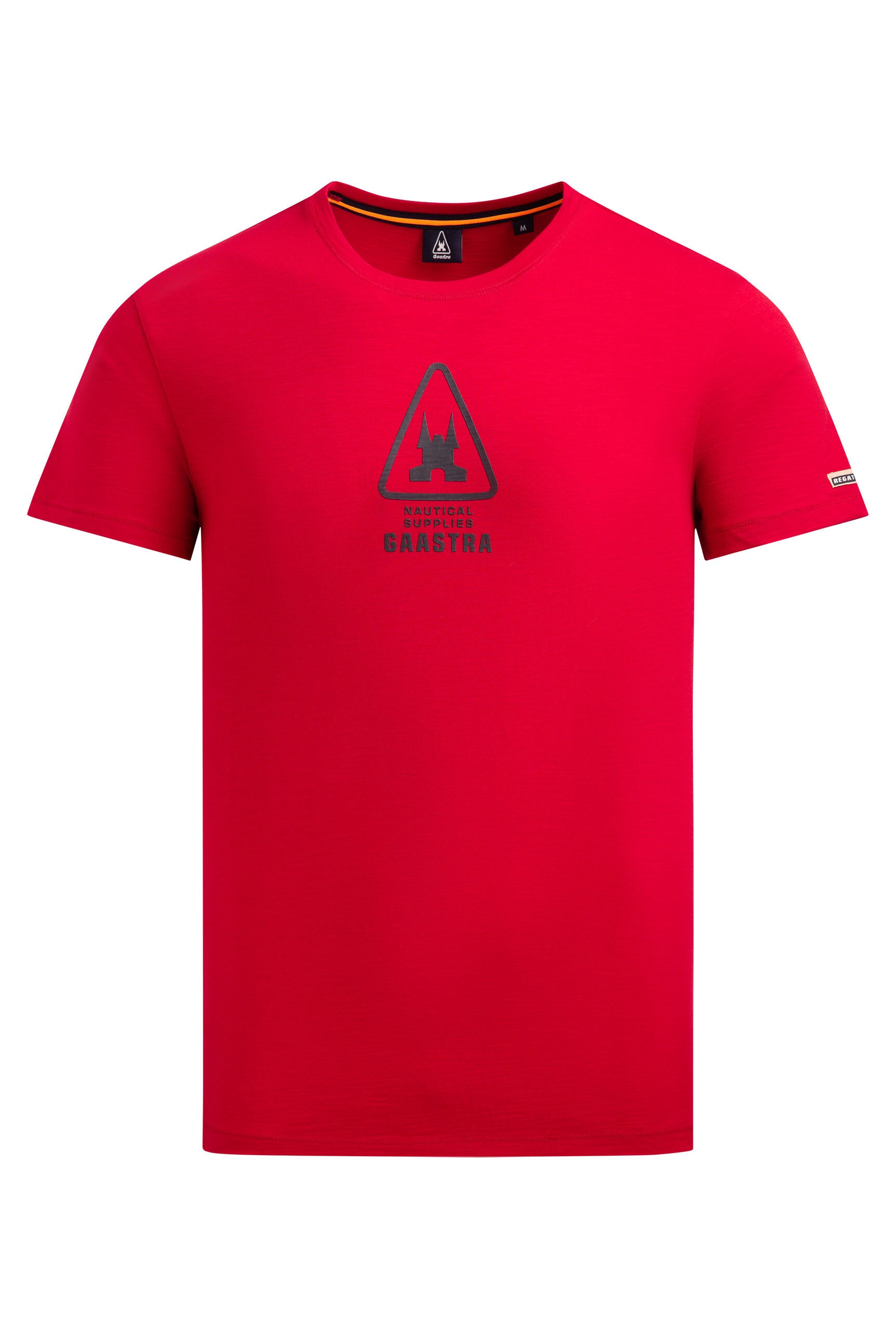 T-Shirt Rundhals mit Rubber Back Print core red