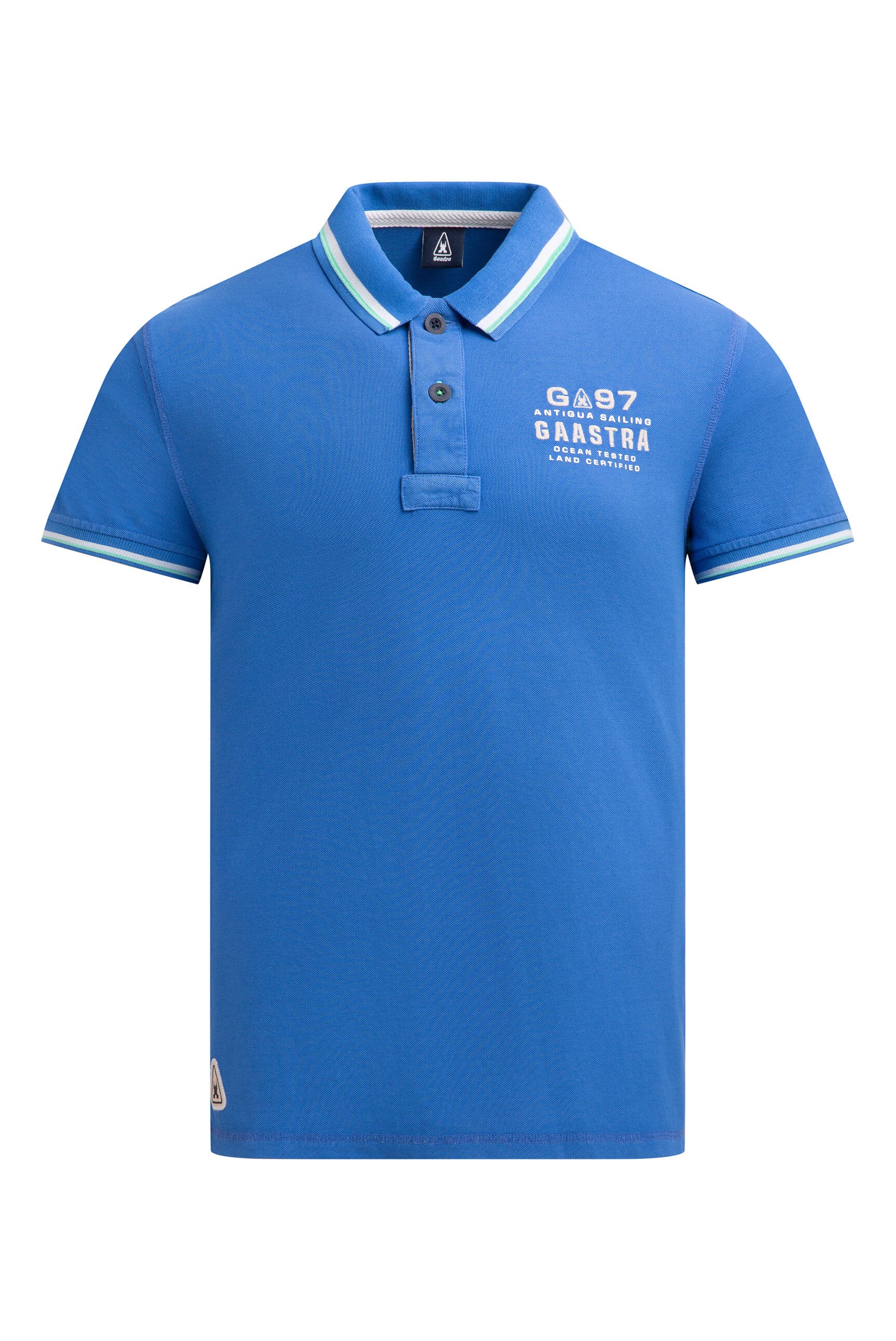 Poloshirt aus Pikee mit Back Artwork blue horizon
