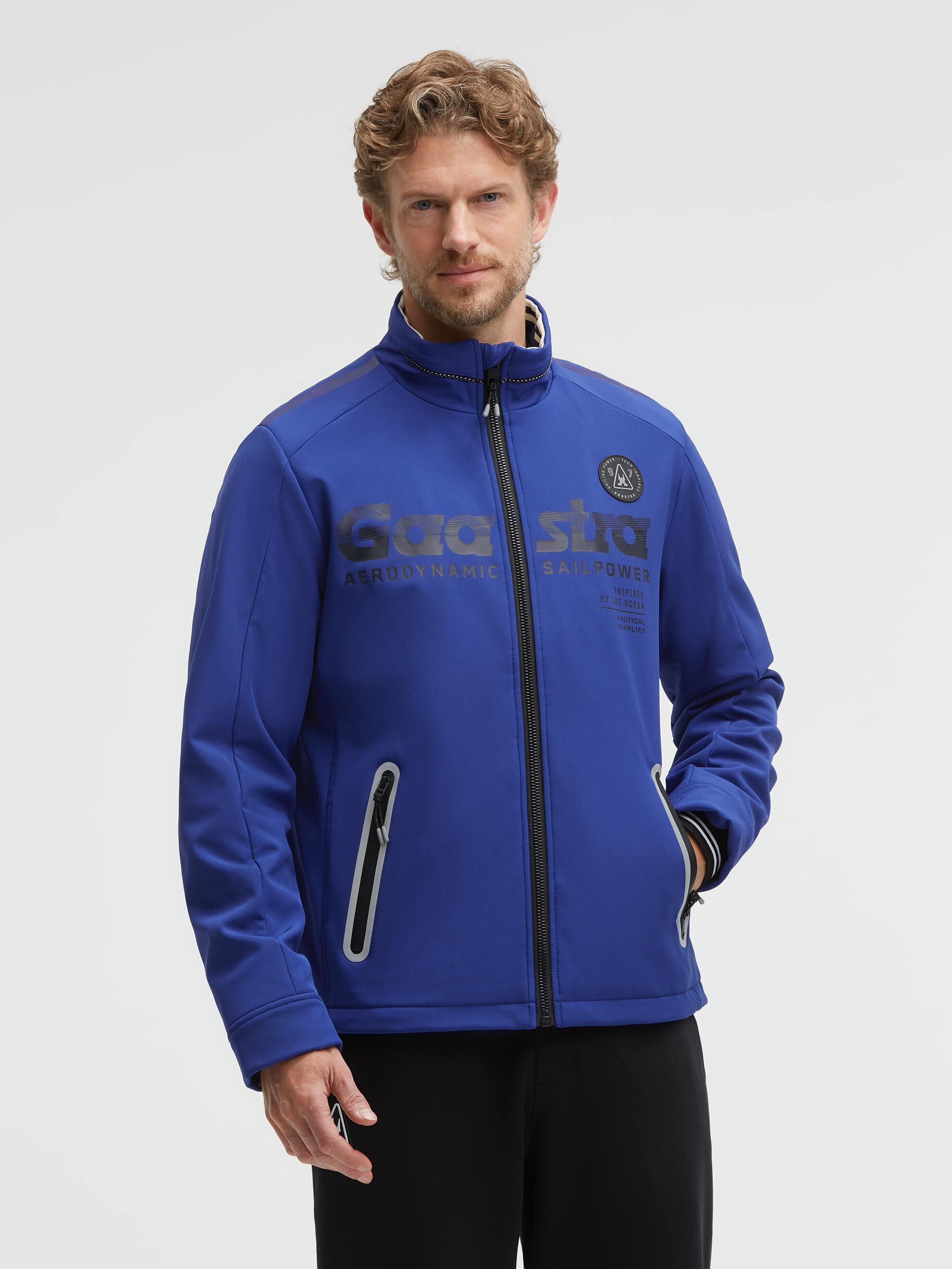 Softshelljacke mit Logo Artwork marina blue