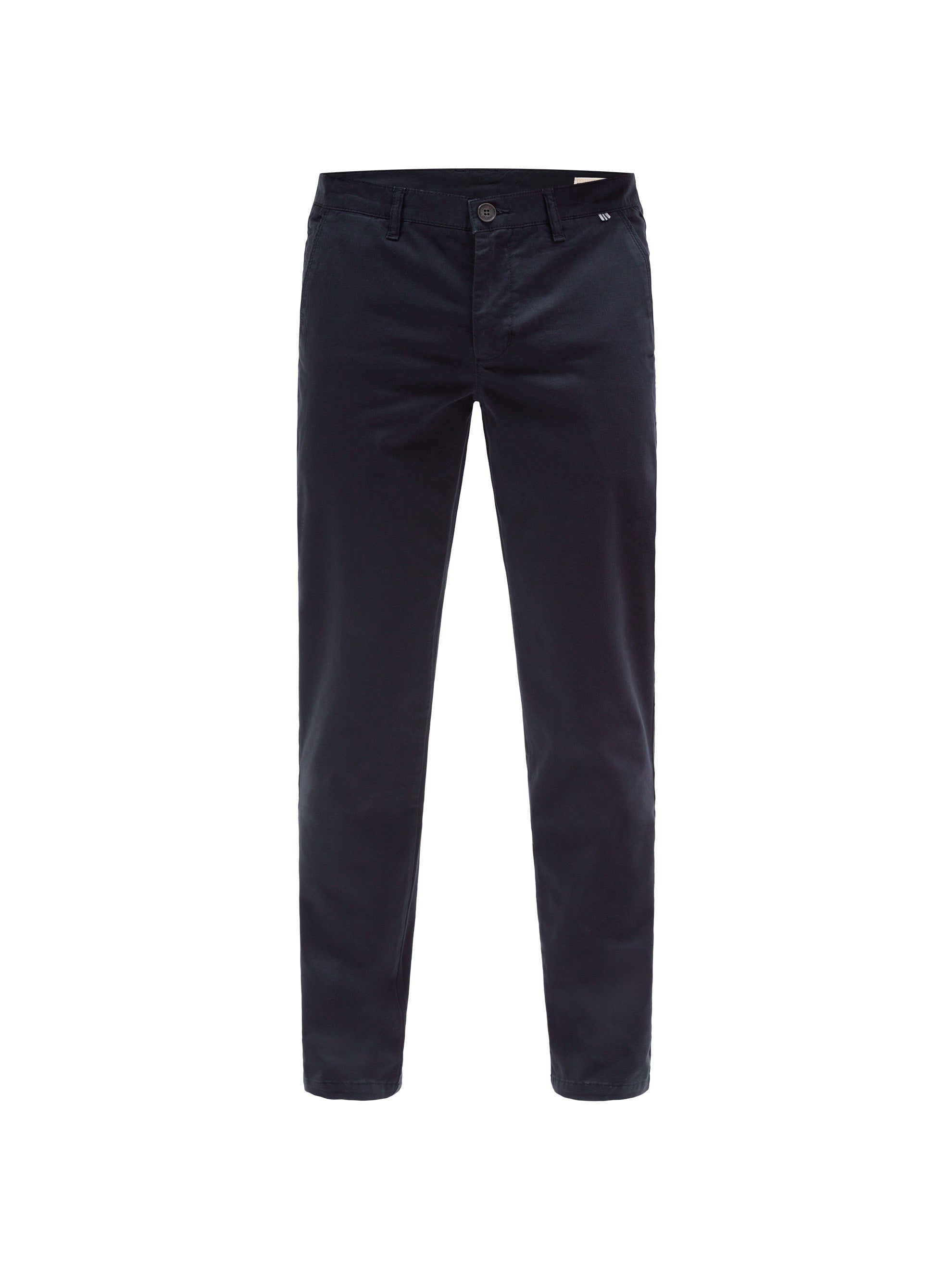 Chinohose aus Broken Twill blue whale